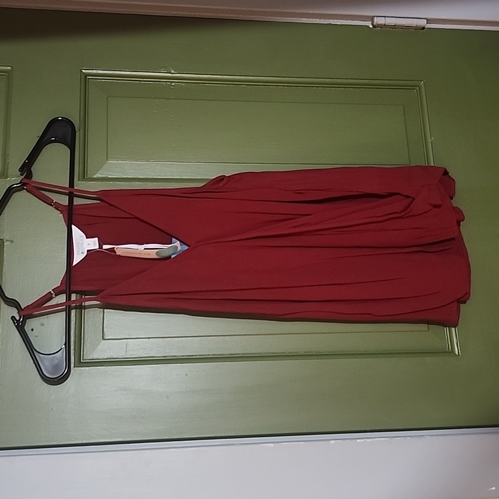 Market and Spruce red racerback tank top size M